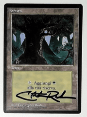 V1179: Forest/Foresta: MP: 1994: Italian: Signed/Autographed: Christopher Rush: Black